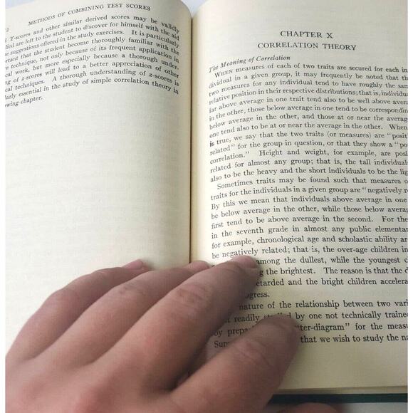 A First Course in Statistics E. F. Lindquist Revised Edition 1942 Hardcover - Picture 9 of 13